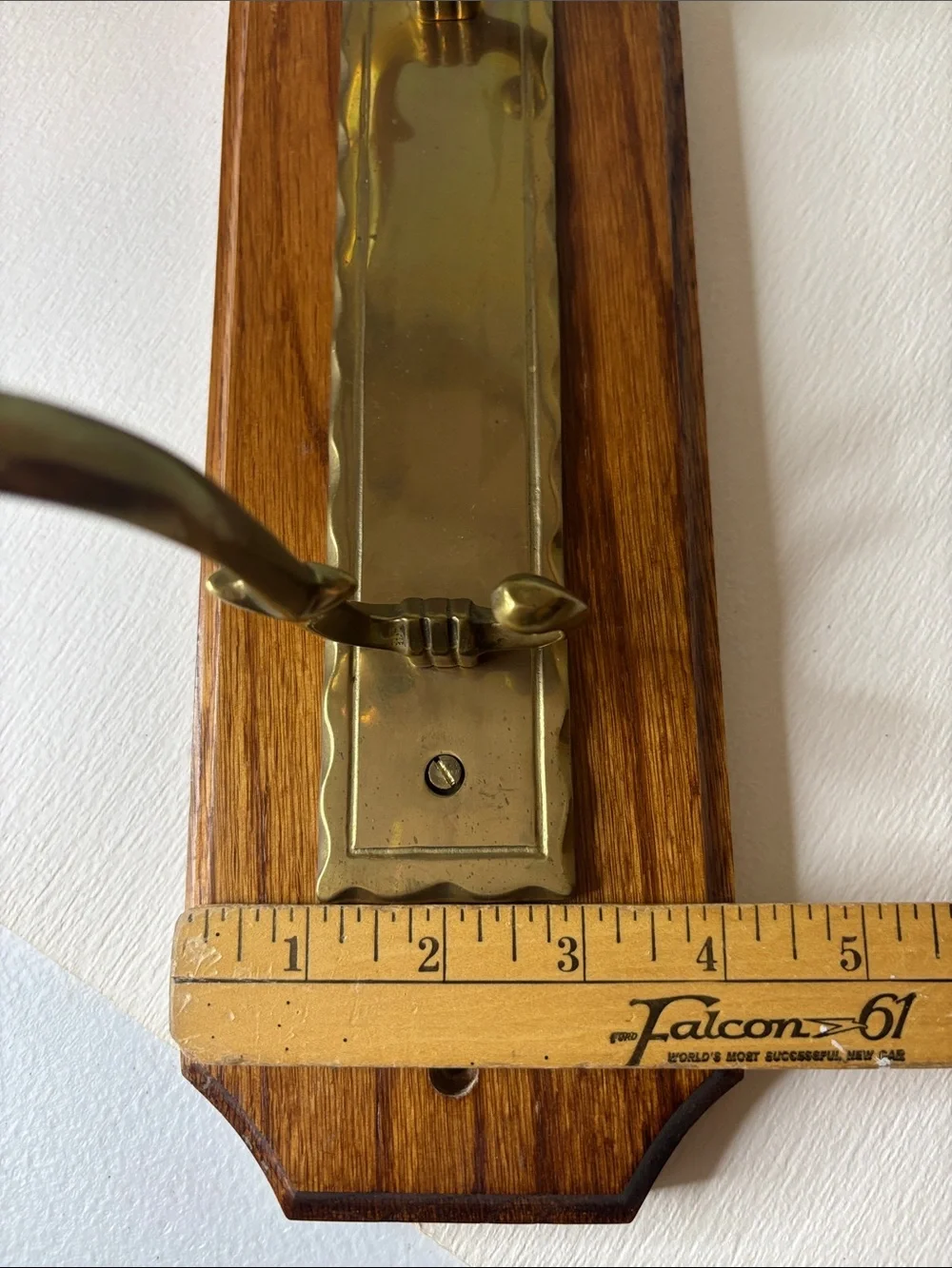 Gatco Solid Brass and Wood Wall Hook Rack